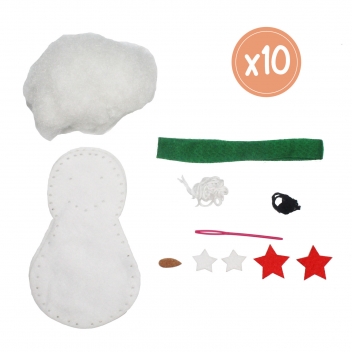 L296001 - 3701385300507 - Sodertex - Kit bounty Le bonhomme de neige lot de 10 - 2