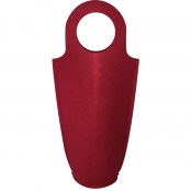 Sac à bouteille en feutrine 3 mm Rouge