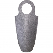 Sac à bouteille en feutrine 3 mm Gris