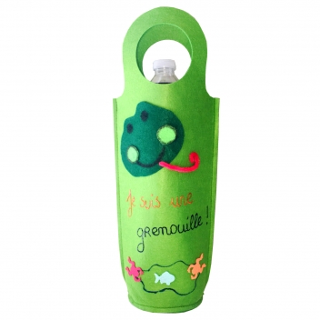 L281424 - 3701385303652 - Sodertex - Sac à bouteille en feutrine 3 mm Vert