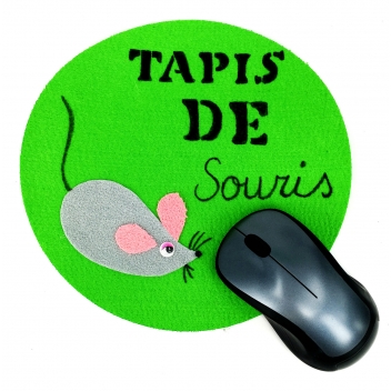 L301010 - 3900003010105 - Sodertex - Tapis de souris en feutrine 3 mm assortiment x 10 - 6