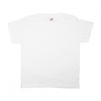 L520000 - 3701385302112 - Sodertex - T-shirt en coton blanc Taille enfant 6 ans (116 cm) - 2