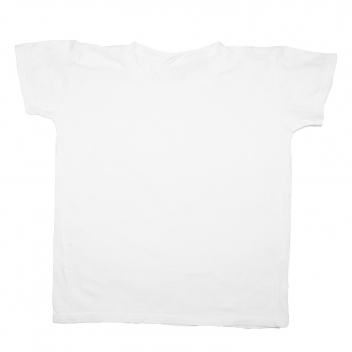 L521000 - 3701385302327 - Sodertex - T-shirt en coton blanc Taille enfant 8 ans (128 cm) - 2