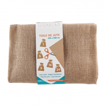 L412000 - 3701385302082 - Sodertex - Toile de jute nature 105 cm x 500 cm - 5