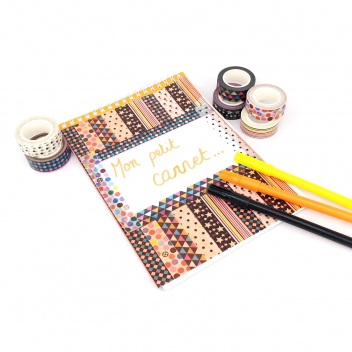 L914000 - 3701385301597 - Sodertex - Masking tape 1,5 cm 6 rubans Géométrica - 2