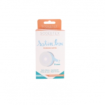 L733008 - 3701385301689 - Sodertex - Ruban satin 9 mm Assortiment 8 couleurs 10 m - 2