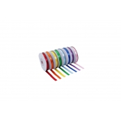 Ruban satin 6 mm Assortiment 8 couleurs 10 m