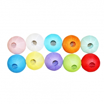 L716010 - 3701385300613 - Sodertex - Lanternes en papier à décorer 10 pièces - 8