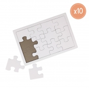Puzzle vierge de 12 pièces à décorer 10 puzzles