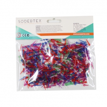 L798000 - 3900007980008 - Sodertex - Epingles pour enfant en plastique 4 mm x 1,5 cm 500 pièces