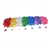 Gommettes autocollantes en mousse Étoiles pailletée