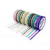 Ruban adhésif Masking tape 3mm Instant Poésie 16 pièces