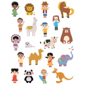 Gommettes Stickers Enfant du monde 240 pièces