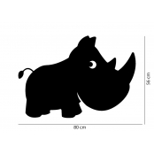 Sticker Géant en ardoise Rhinoceros 80 x 58 cm 1 pièce