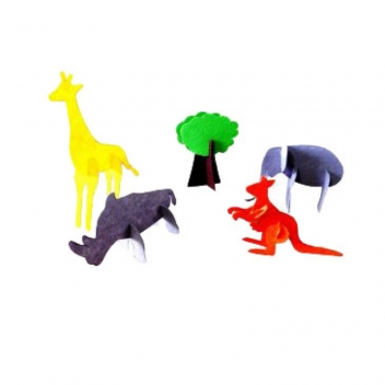 L192986 - 3701385302259 - Sodertex - Feutrine rigide 3D à modeler 20 x 30 cm Assort. x 12 - 2