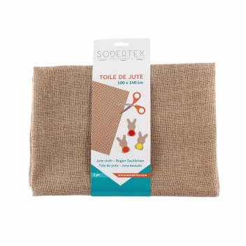 L402000 - 3701385302075 - Sodertex - Toile de jute nature 140 cm x 100 cm - 7