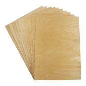 Coupons Feuille de bois A4 10 pièces