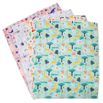 L110050 - 3701385305342 - Sodertex - Coupons de coton Animaux 45,5 x 55 cm 4 pièces - 7