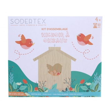 L628928 - 3701385303188 - Sodertex - Kit nichoir en bois 13 cm - 3