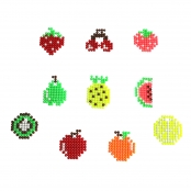 Aqua perles Fruits avec 10 modèles