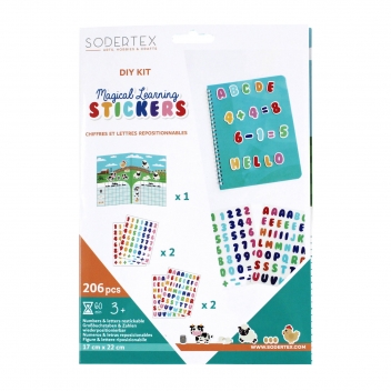 L624924 - 3701385300347 - Sodertex - Lettre et chiffre magique repositionnable et lavable x206 - 7