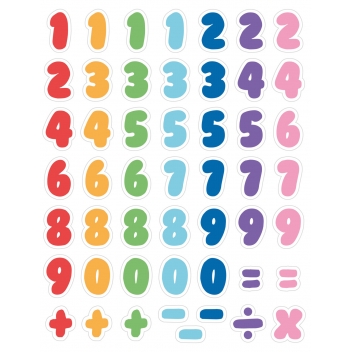 L624924 - 3701385300347 - Sodertex - Lettre et chiffre magique repositionnable et lavable x206 - 3