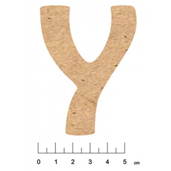 5024A - 3700611149675 - Terre & Bois Créations - Alphabet en bois MDF adhésif 7,5cm Lettre Y - France - 2