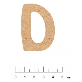 5083A - 3700611149828 - Terre & Bois Créations - Alphabet en bois MDF adhésif 5 cm Lettre D - France - 2