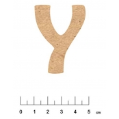 Alphabet en bois MDF adhésif 5 cm Lettre Y