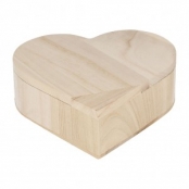 Boite Coeur en bois 15 cm
