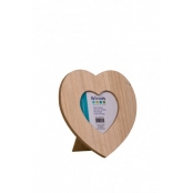 Cadre Photo en bois Coeur 17,5 cm