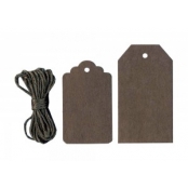 Étiquettes Kraft Tag 5,5 cm 12 pièces