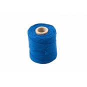 Corde en coton 1mm Bleu 65m
