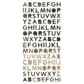 Stickers Alphabet Majuscule Autocollant 1cm 116 pièces
