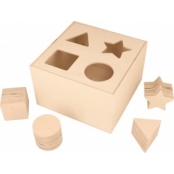 Cube d'activité en bois 16x16x10 cm