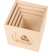 Cubes d'activité en bois 5 pièces