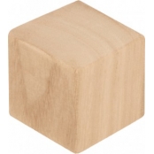 Cubes en bois 4x4x4 cm 6 pièces