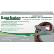 Super Sculpey Medium Gris 454g