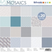 Bloc 20x2 feuilles Mosaics 30x30x cm