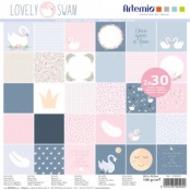 Bloc 30x2 feuilles Lovely Swan 30x30 cm