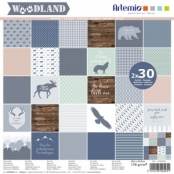 Bloc 30x2 feuilles Woodland 30x30 cm