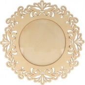 Cadre Photo en bois Rond 17,5 cm 30 cm
