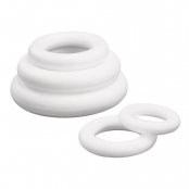Anneaux en polystyrène, plein, 22 cm ø - 60 pièces