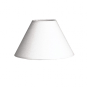Abat-jour rond blanc 19,5 cm Hauteur 12,5 cm