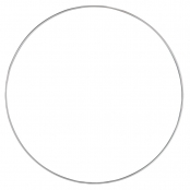 Anneau en métal revêtu ø30cm, argent