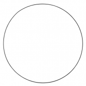 Anneau en métal revêtu, ø60cm, noir