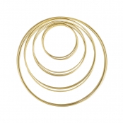 Anneaux en métal Doré 3x4 tailles 10-25 cm