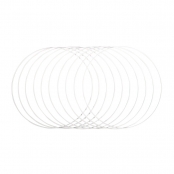 Anneaux en métal Blanc 30cm 10 pièces