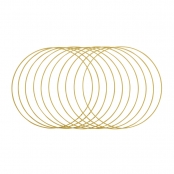 Anneaux en métal Doré 30cm 10 pièces