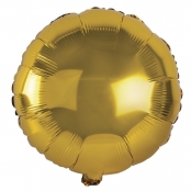 Ballon en aluminium rond, 44cm ø, or, 1 pce.